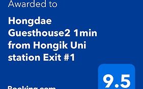 Hongdae Guesthouse2 1Min From Hongik Uni Station Exit #1